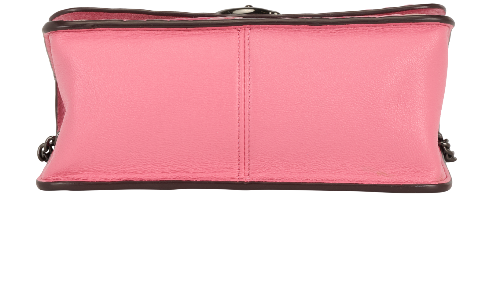 Bowery Quilted Rivets Crossbody, &pound;95, Handbags, Pink, Leather, Top view